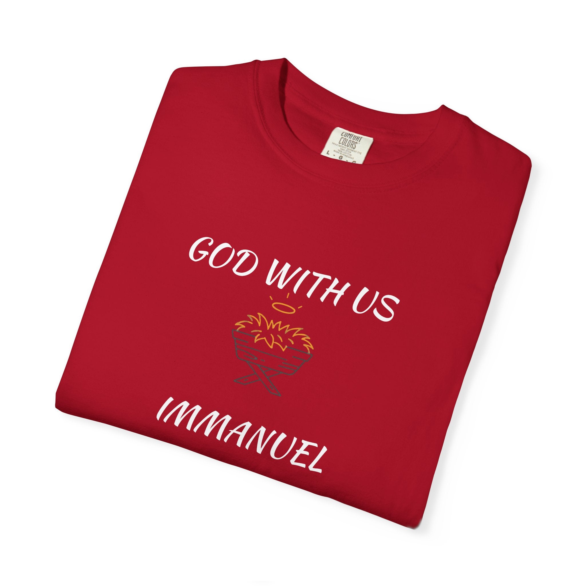 "GOD WITH US" Unisex Garment-Dyed T-Shirt