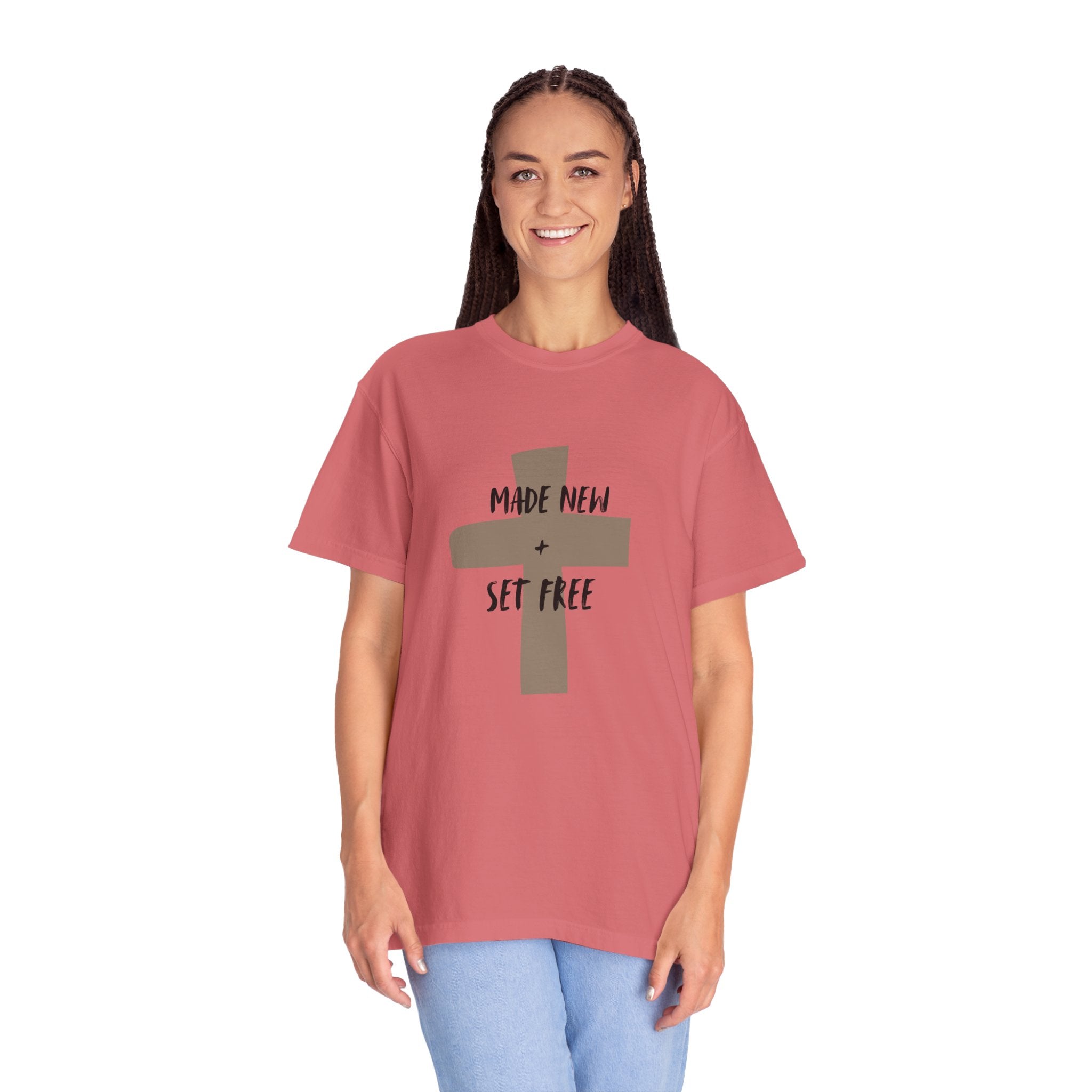 "MADE NEW + SET FREE"  Unisex Garment-Dyed T-Shirt