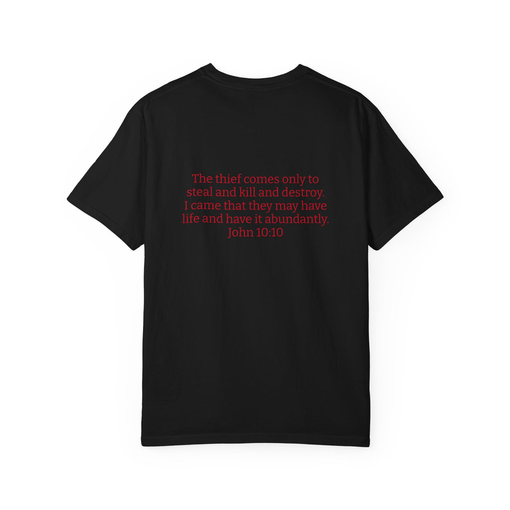 "THE DEVIL IS A LIAR"  Unisex Garment-Dyed T-Shirt
