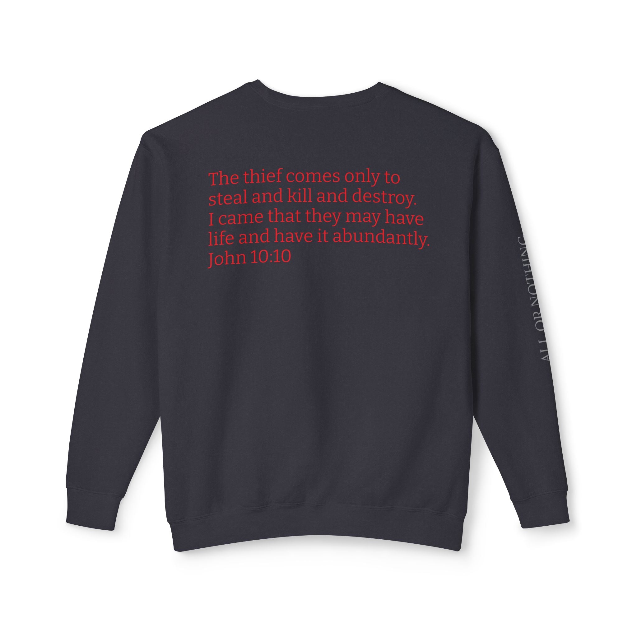 "THE DEVIL IS A LIAR" Lightweight Crewneck Sweatshirt
