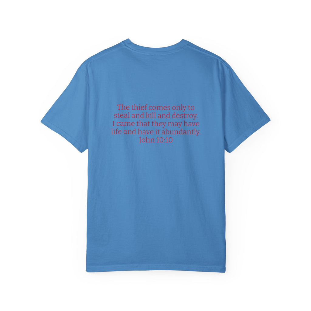 "THE DEVIL IS A LIAR"  Unisex Garment-Dyed T-Shirt