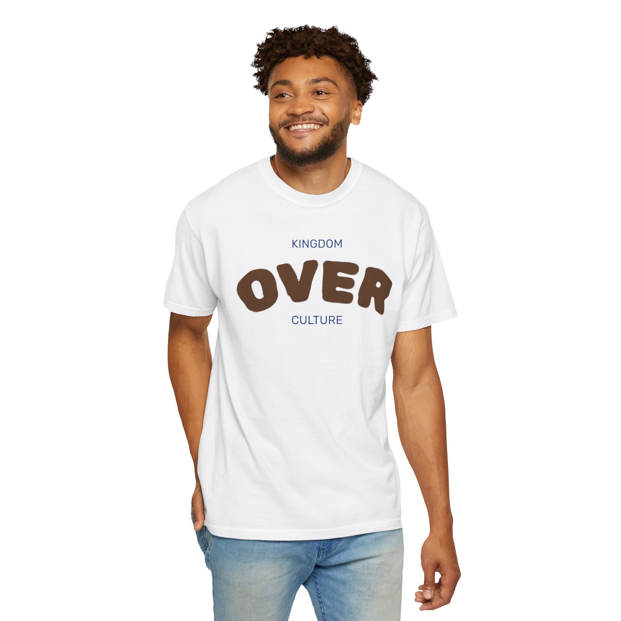 "KINGDOM OVER CULTURE" Unisex Garment-Dyed T-Shirt