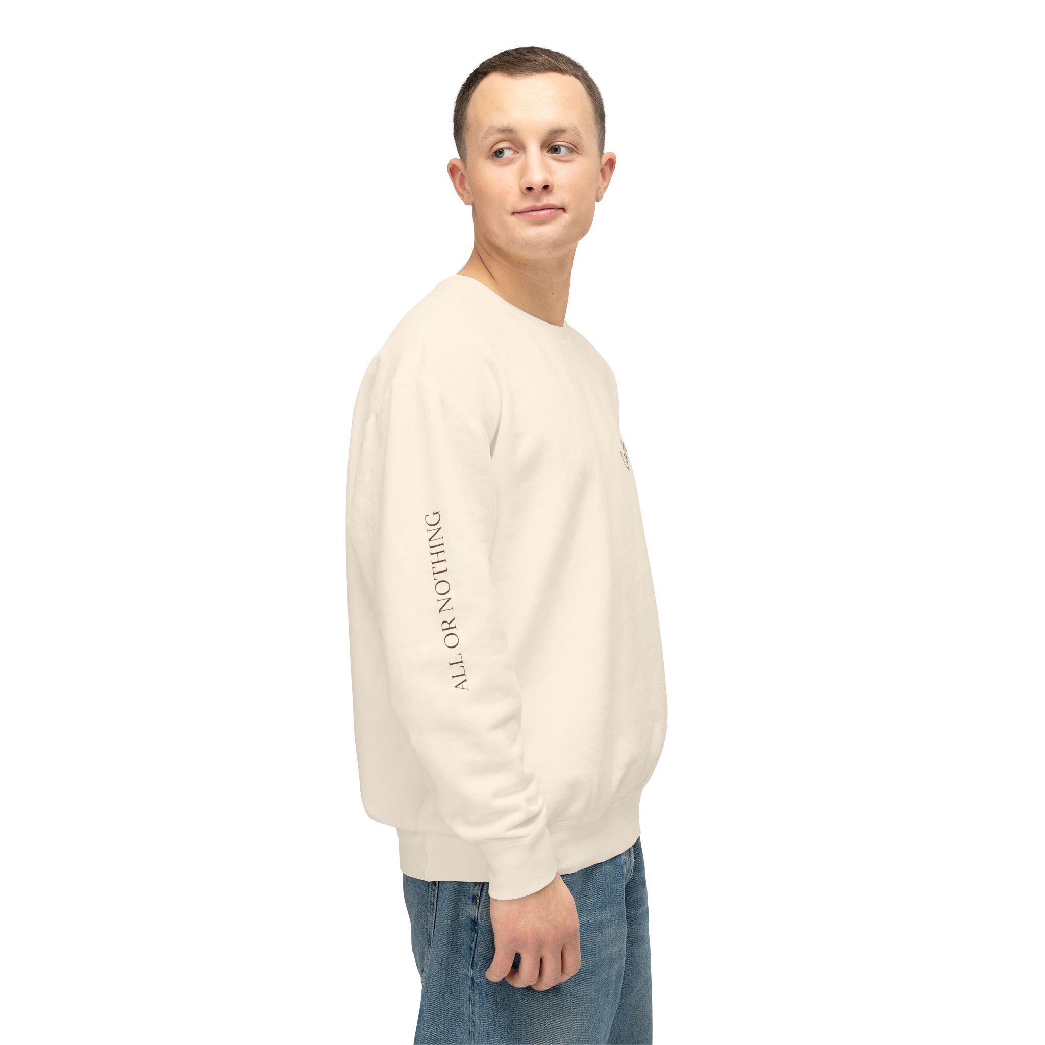 "CAFFEINE AND THE SPIRIT OF THE LORD"  Lightweight Crewneck Sweatshirt