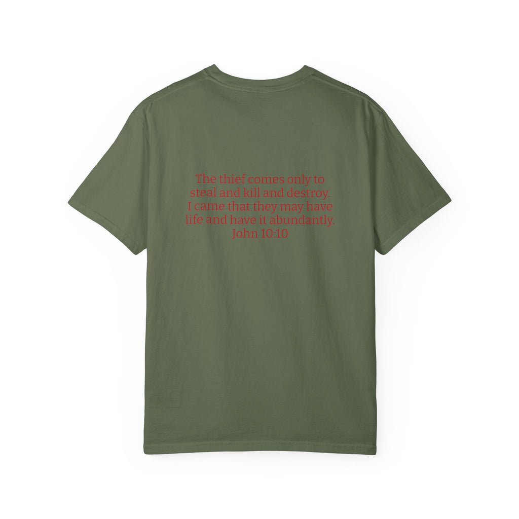 "THE DEVIL IS A LIAR"  Unisex Garment-Dyed T-Shirt