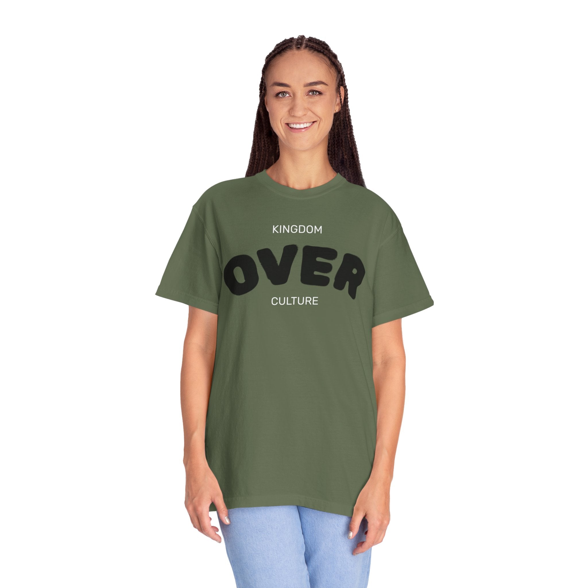 "KINGDOM OVER CULTURE" Unisex Garment-Dyed T-Shirt