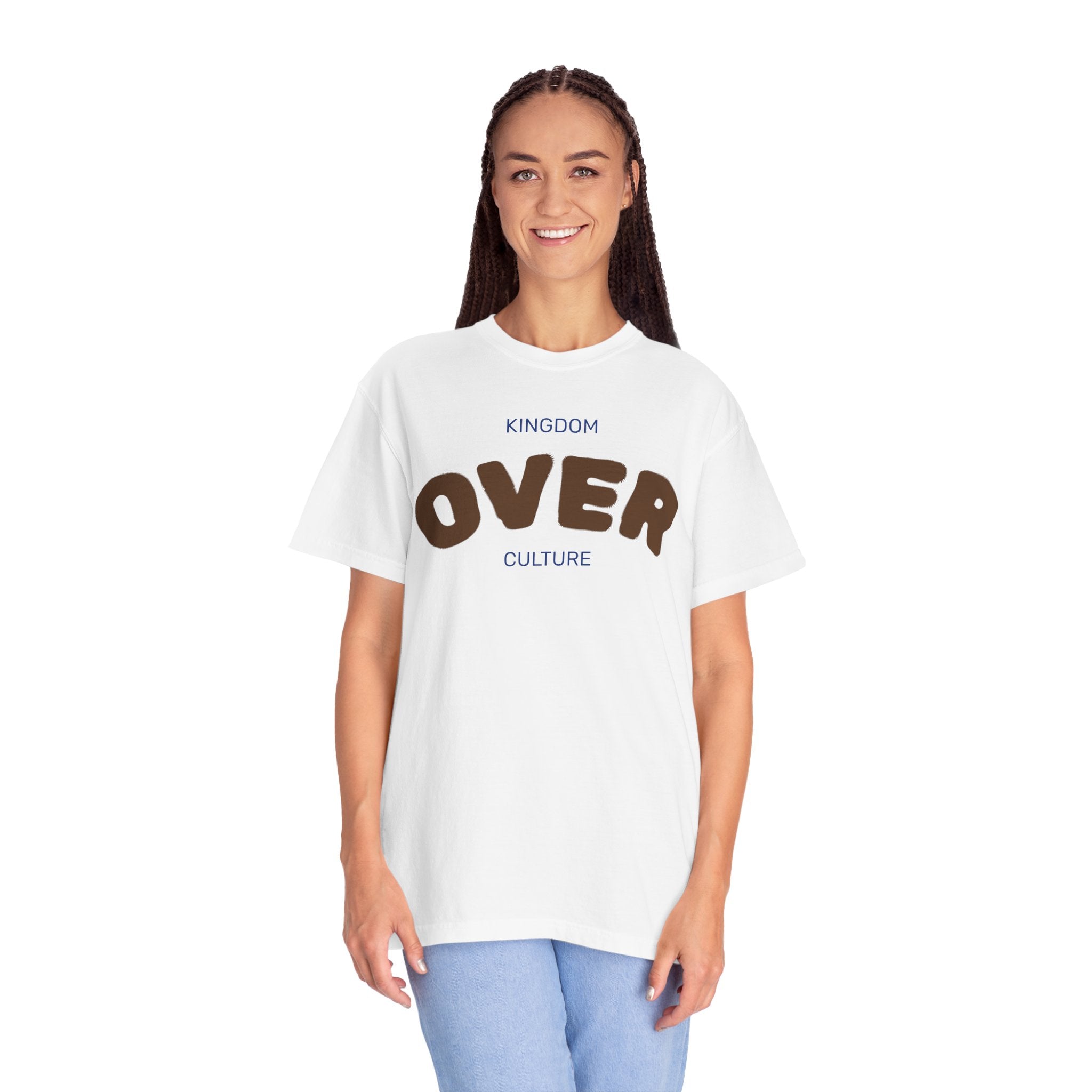 "KINGDOM OVER CULTURE" Unisex Garment-Dyed T-Shirt