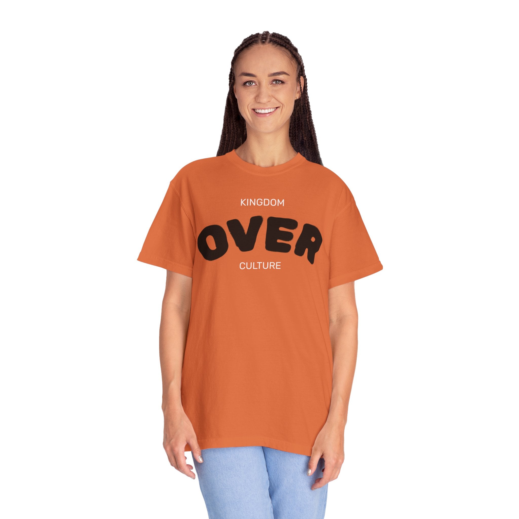 "KINGDOM OVER CULTURE" Unisex Garment-Dyed T-Shirt