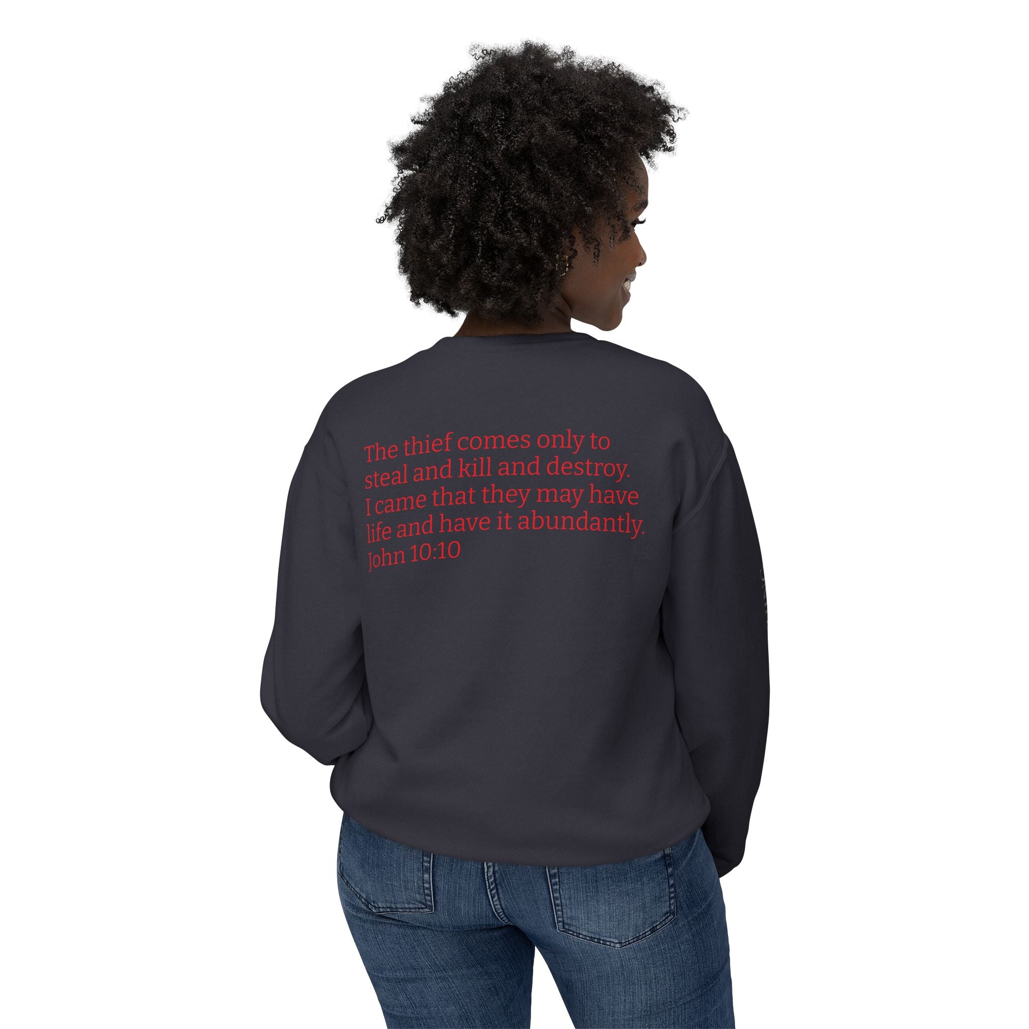 "THE DEVIL IS A LIAR" Lightweight Crewneck Sweatshirt