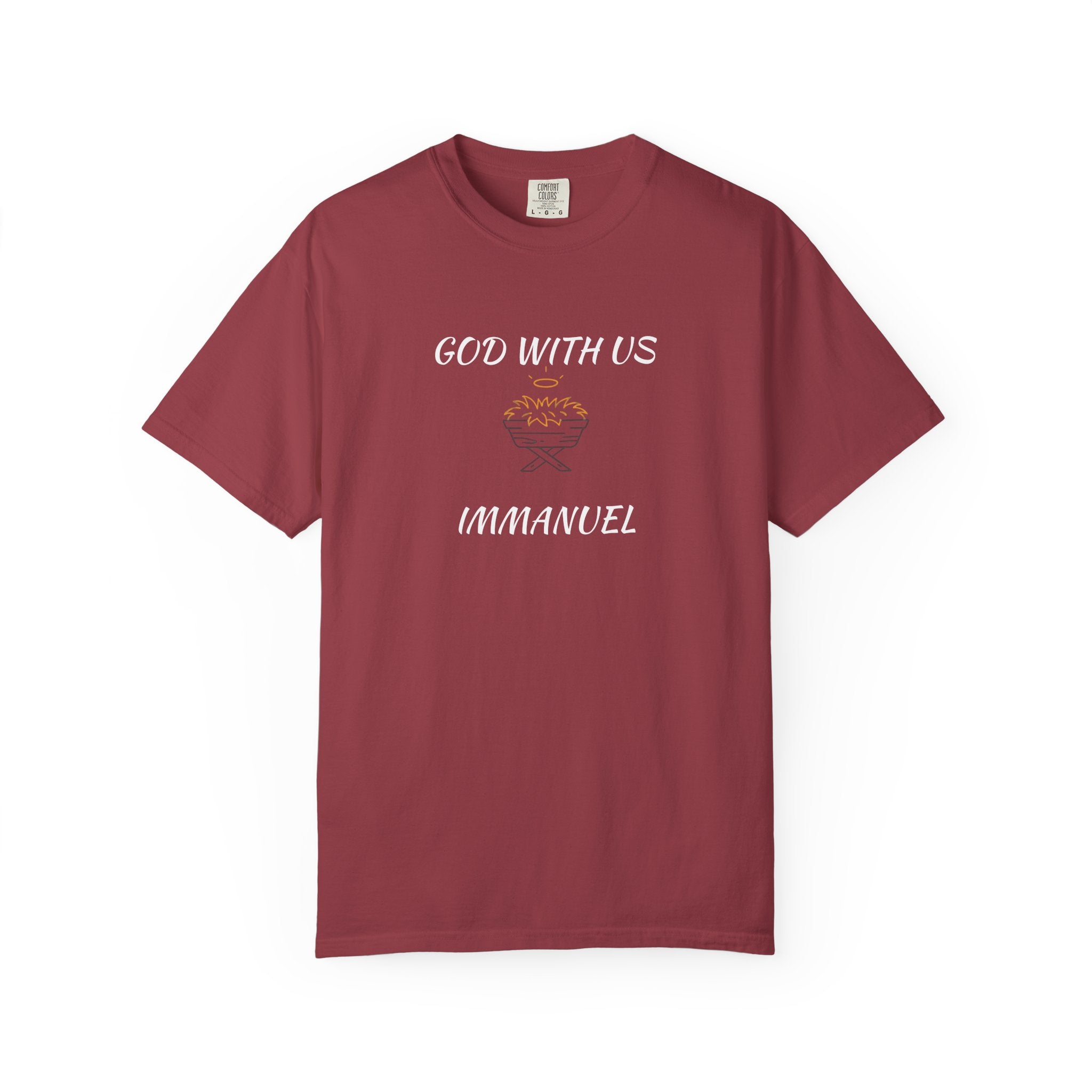 "GOD WITH US" Unisex Garment-Dyed T-Shirt