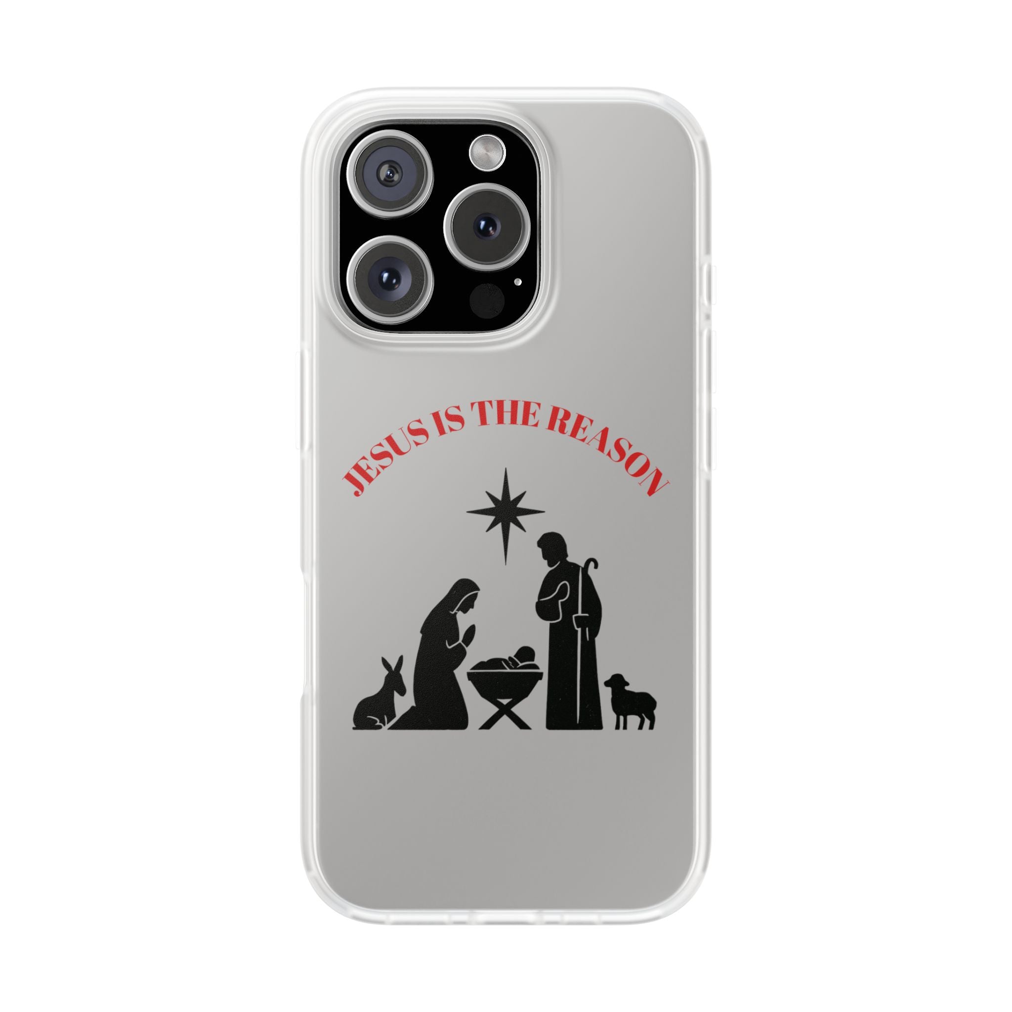 Nativity Phone Case — Minimal Christmas Manger Design