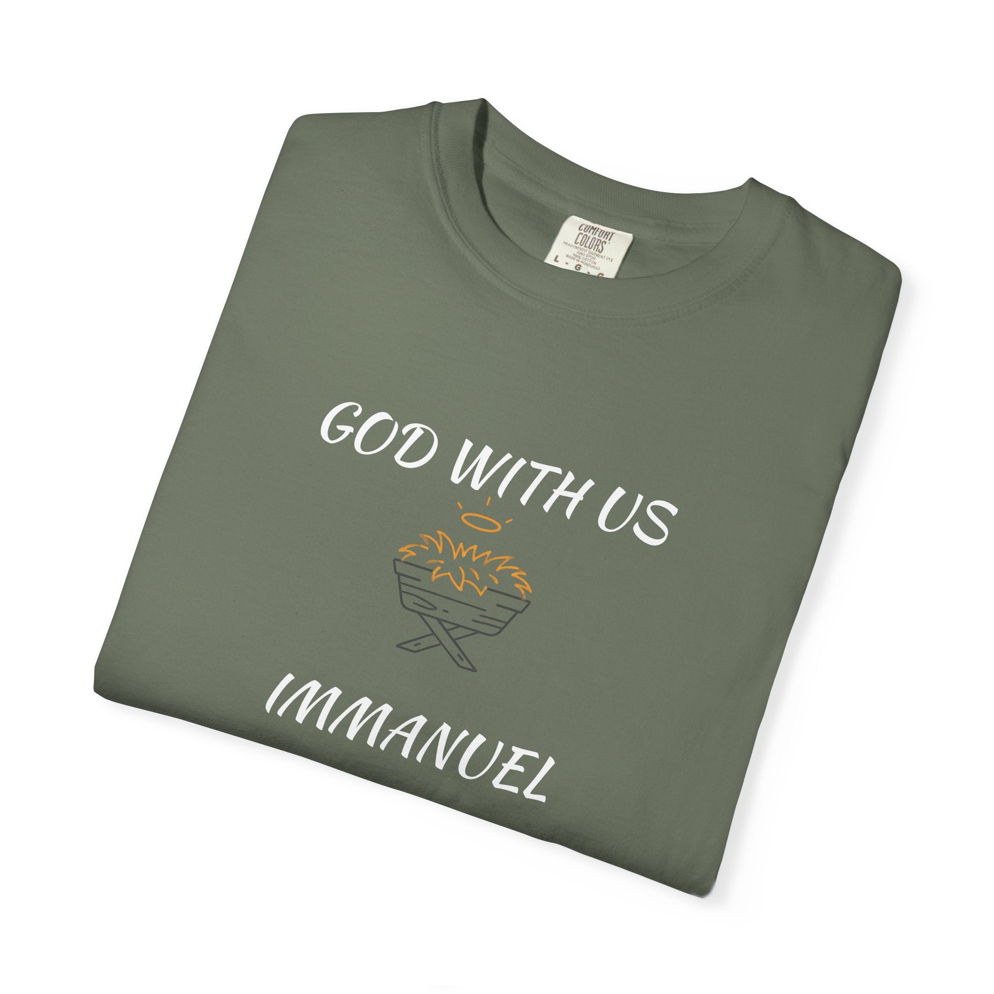 "GOD WITH US" Unisex Garment-Dyed T-Shirt