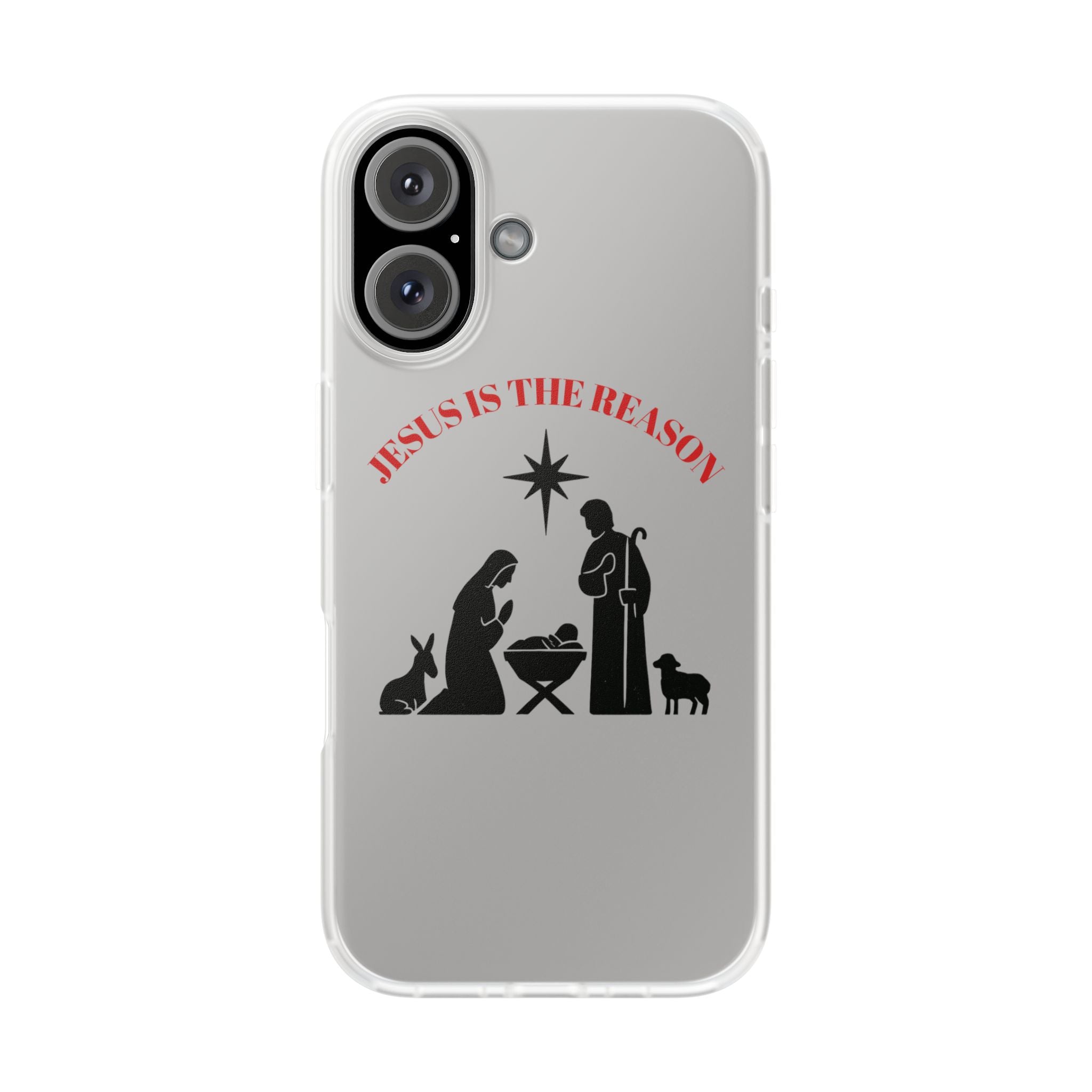 Nativity Phone Case — Minimal Christmas Manger Design