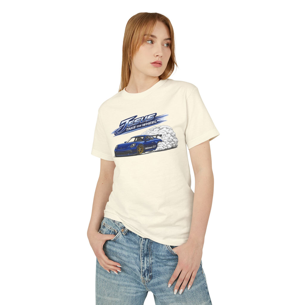 Jesus Take The Wheel Premium Heavyweight Cotton T-Shirt
