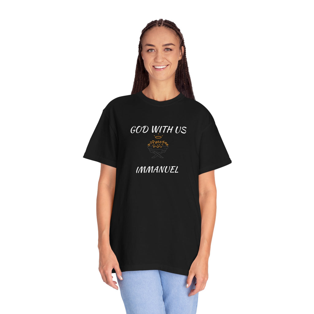 "GOD WITH US" Unisex Garment-Dyed T-Shirt