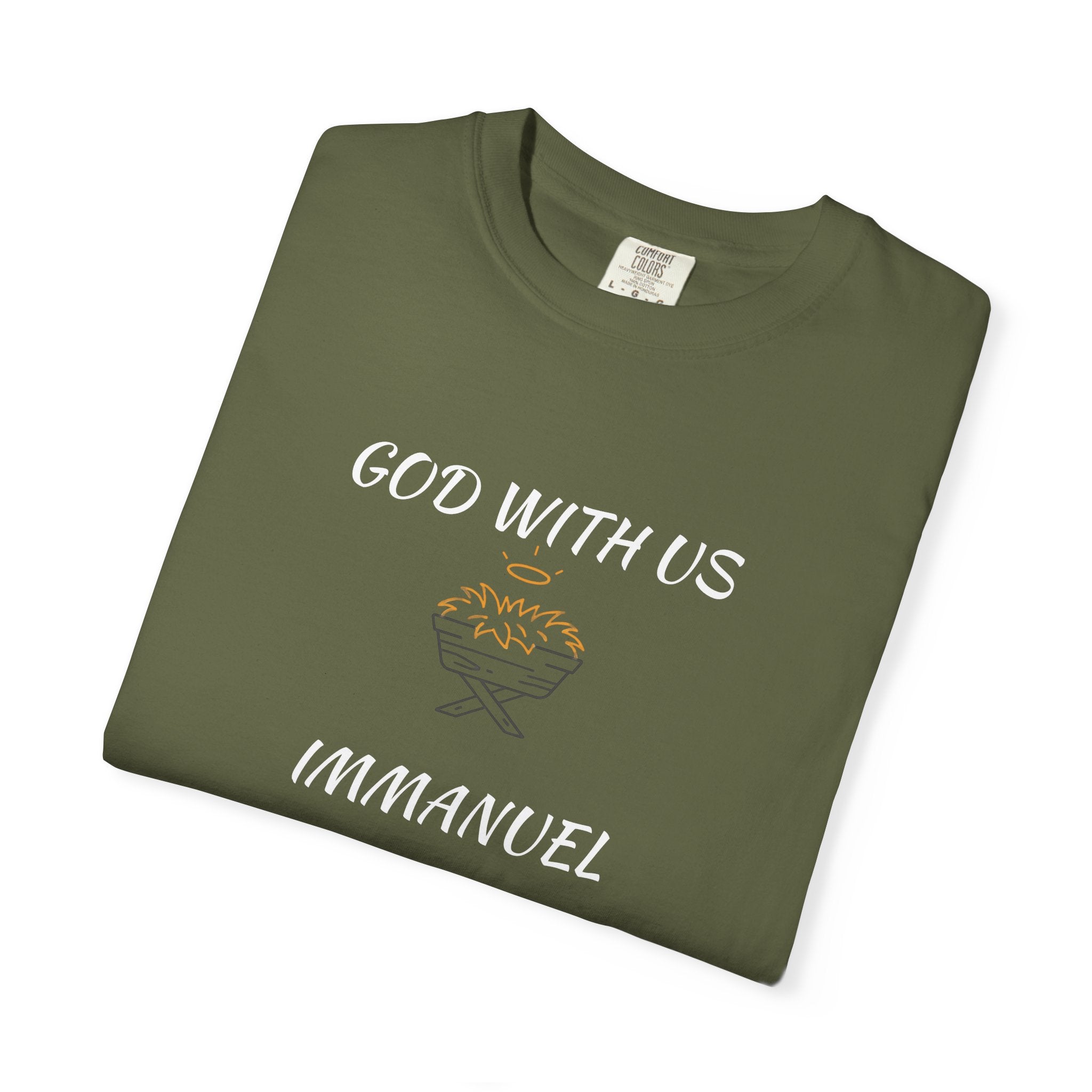 "GOD WITH US" Unisex Garment-Dyed T-Shirt