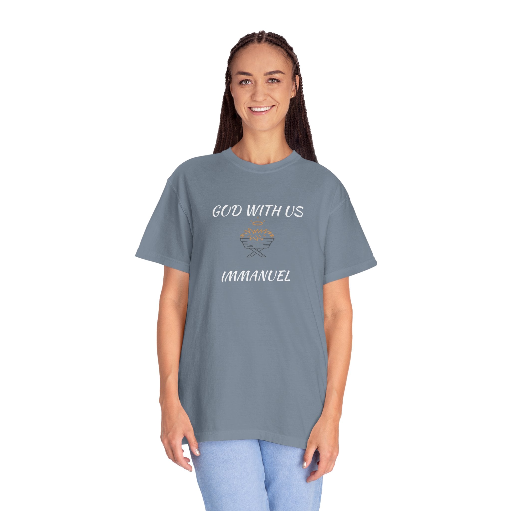 "GOD WITH US" Unisex Garment-Dyed T-Shirt