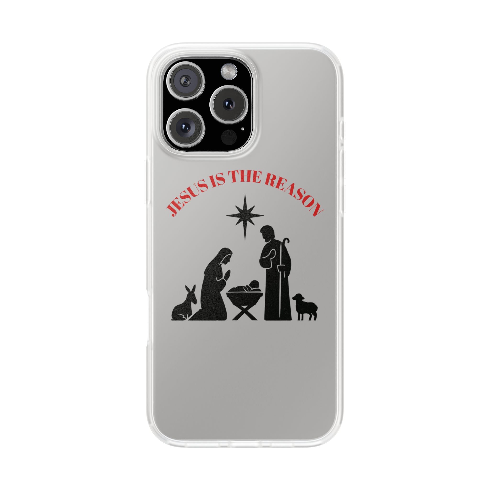 Nativity Phone Case — Minimal Christmas Manger Design