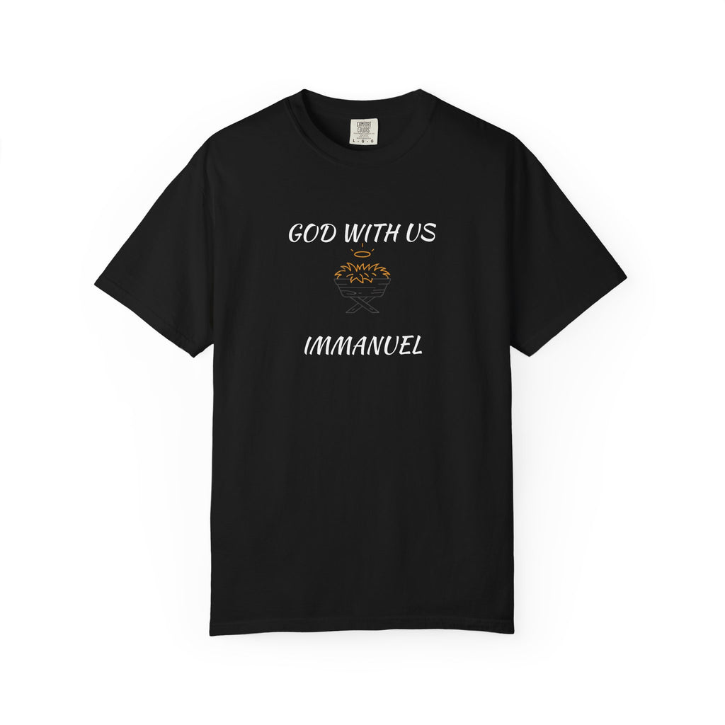 "GOD WITH US" Unisex Garment-Dyed T-Shirt