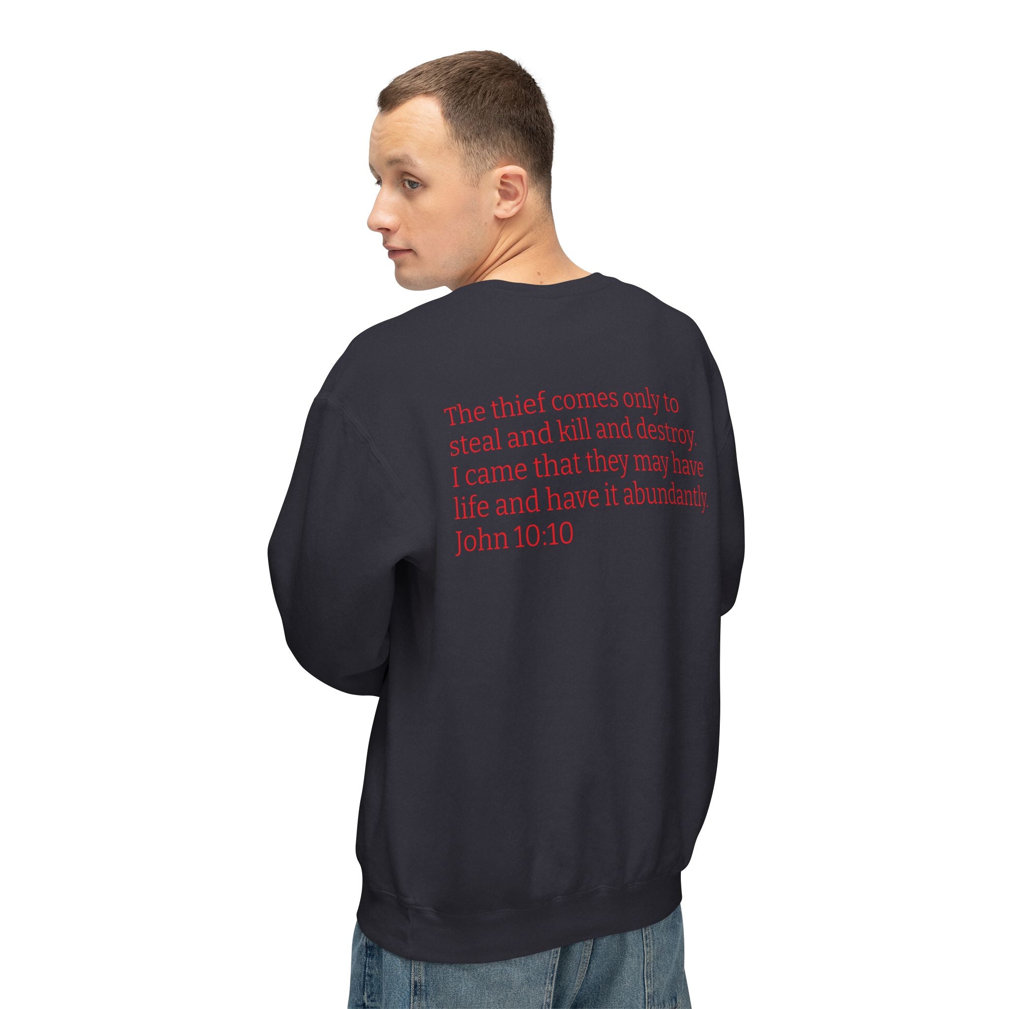 "THE DEVIL IS A LIAR" Lightweight Crewneck Sweatshirt