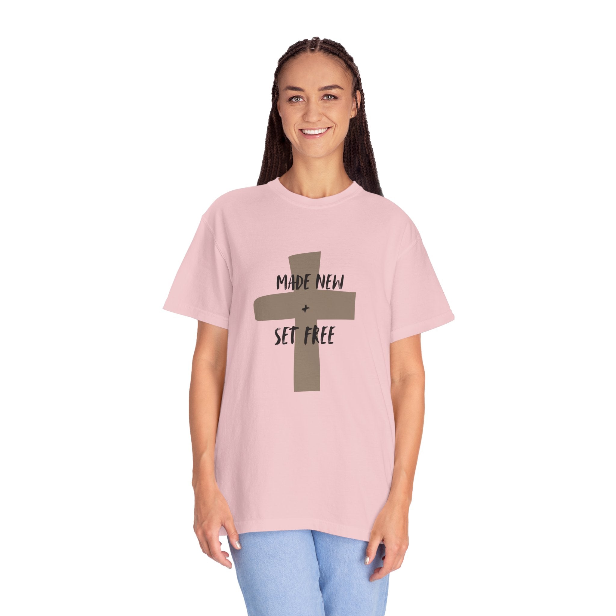 "MADE NEW + SET FREE"  Unisex Garment-Dyed T-Shirt