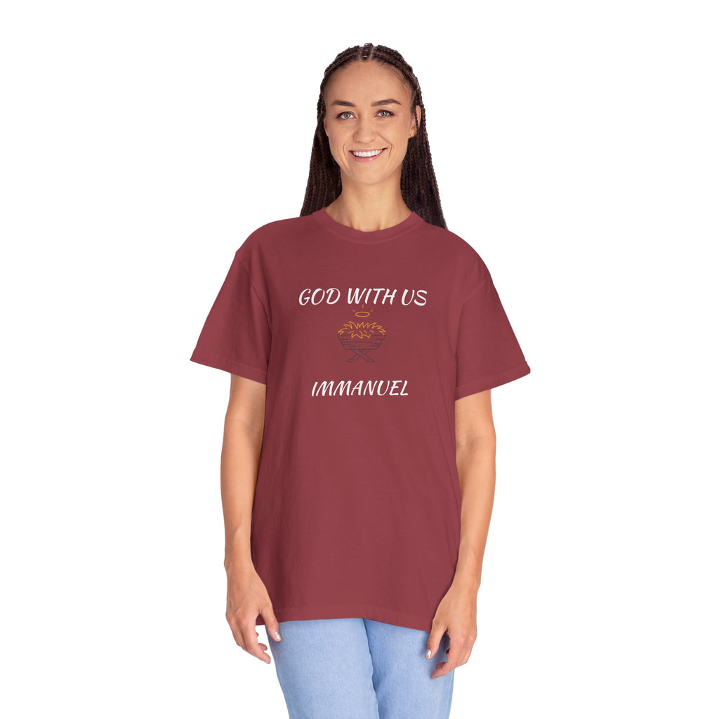 "GOD WITH US" Unisex Garment-Dyed T-Shirt