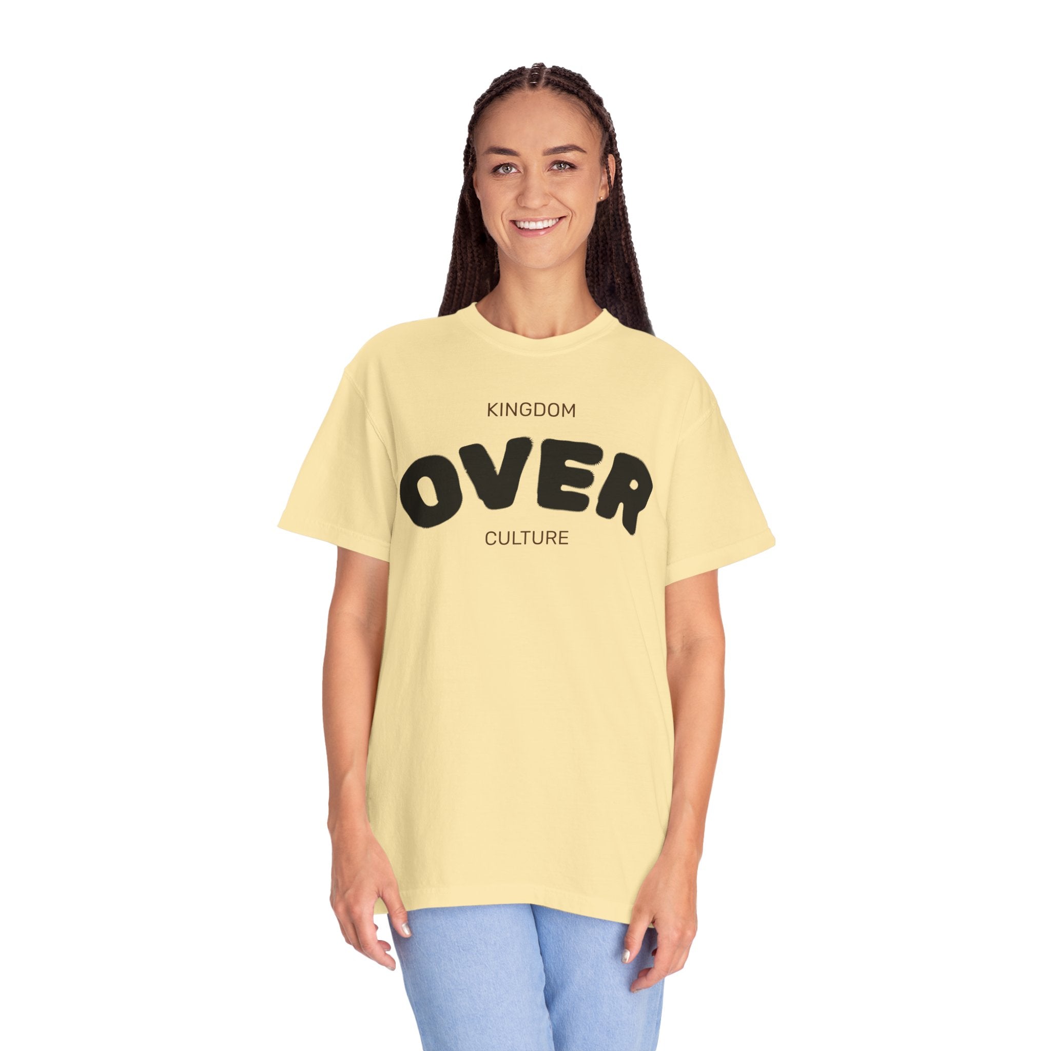 "KINGDOM OVER CULTURE" Unisex Garment-Dyed T-Shirt