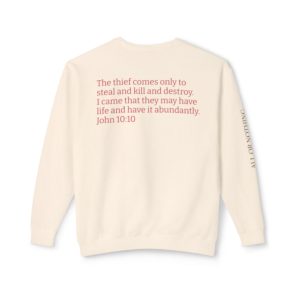 "THE DEVIL IS A LIAR" Lightweight Crewneck Sweatshirt