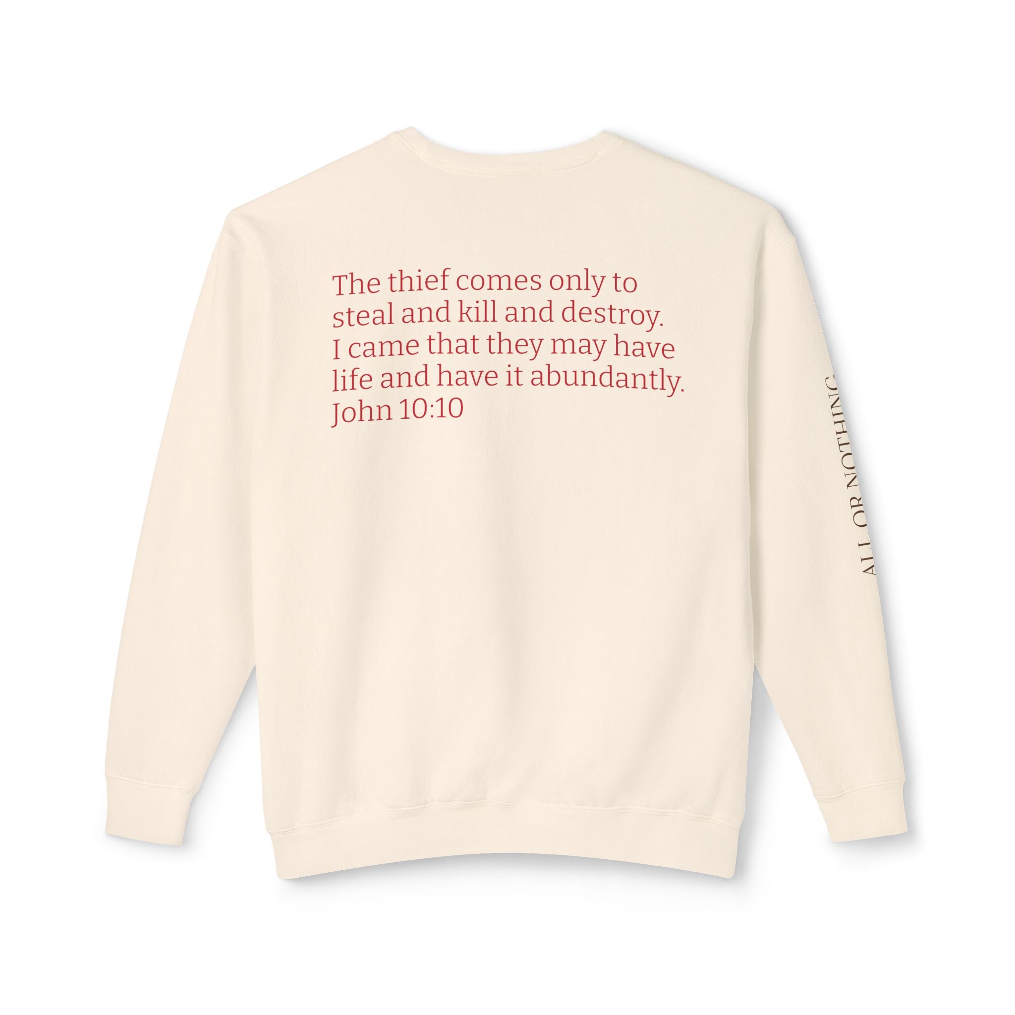 "THE DEVIL IS A LIAR" Lightweight Crewneck Sweatshirt