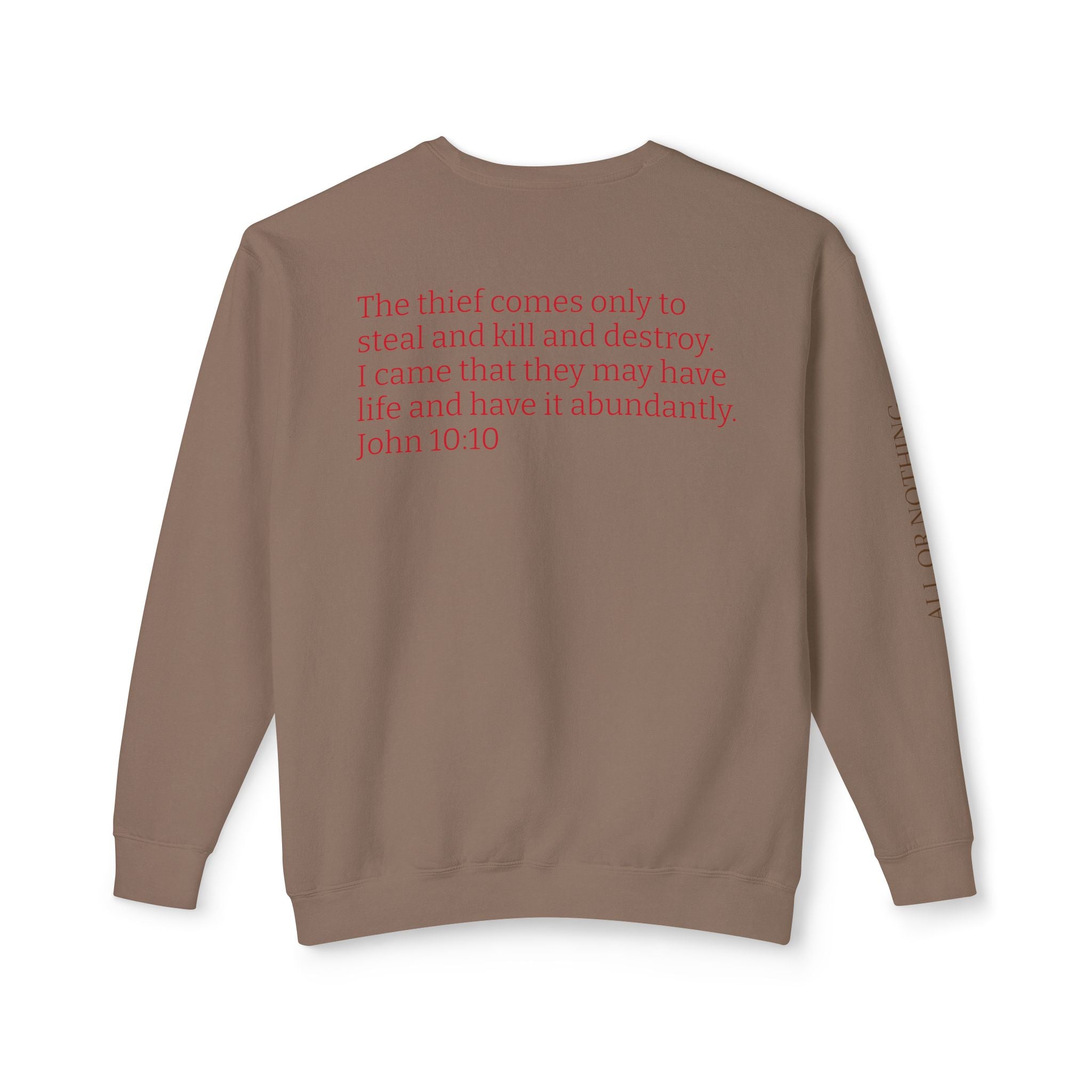 "THE DEVIL IS A LIAR" Lightweight Crewneck Sweatshirt