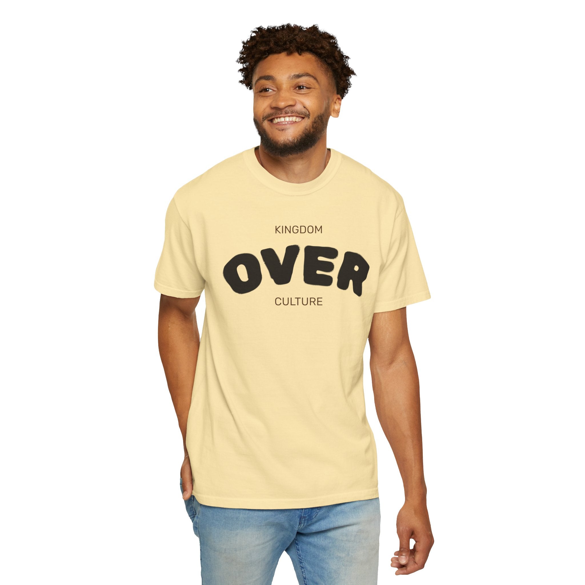 "KINGDOM OVER CULTURE" Unisex Garment-Dyed T-Shirt