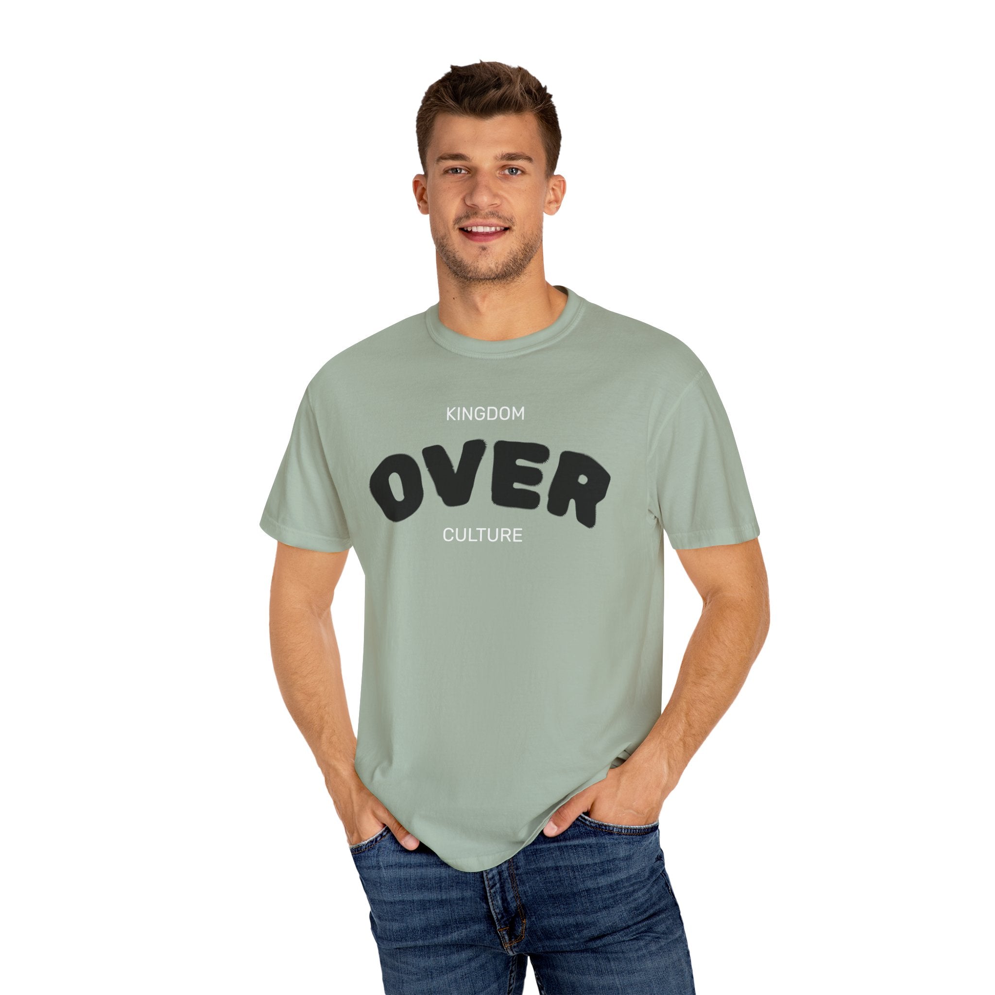 "KINGDOM OVER CULTURE" Unisex Garment-Dyed T-Shirt