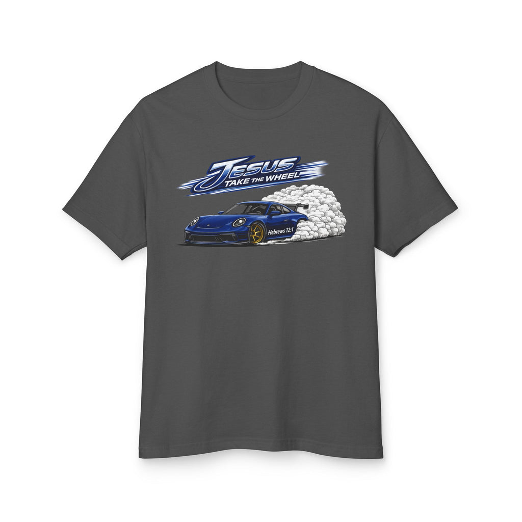 Jesus Take The Wheel Premium Heavyweight Cotton T-Shirt