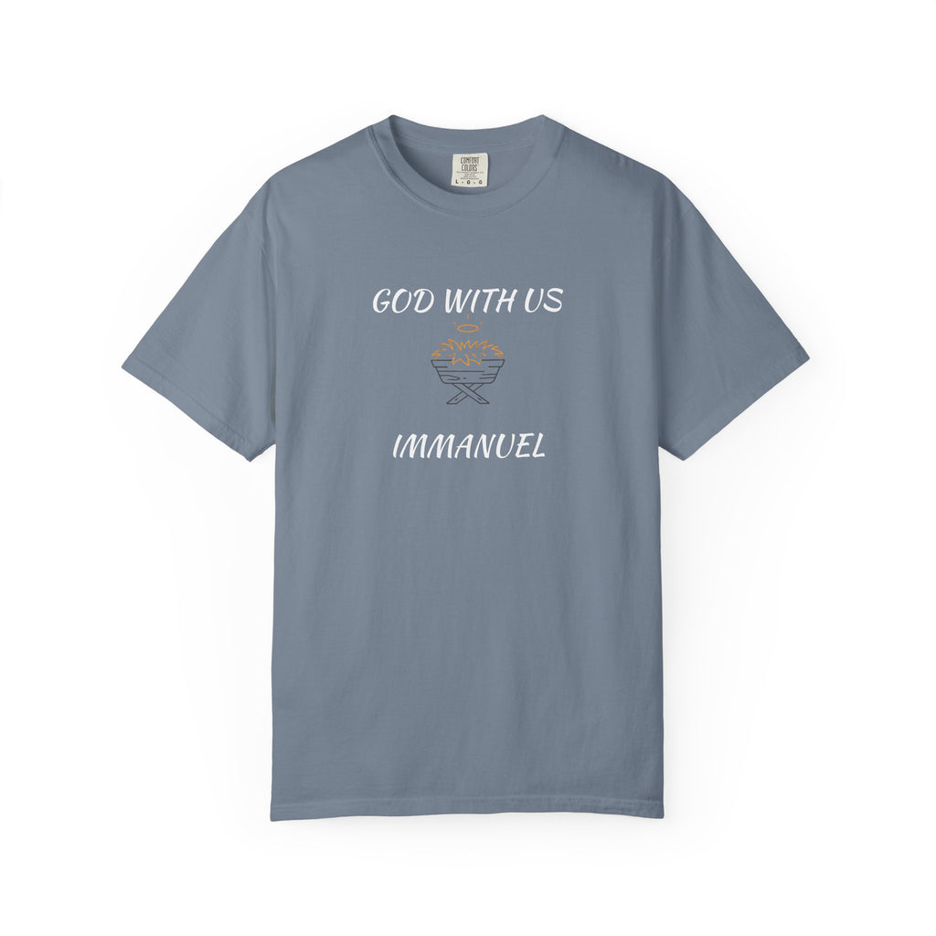"GOD WITH US" Unisex Garment-Dyed T-Shirt