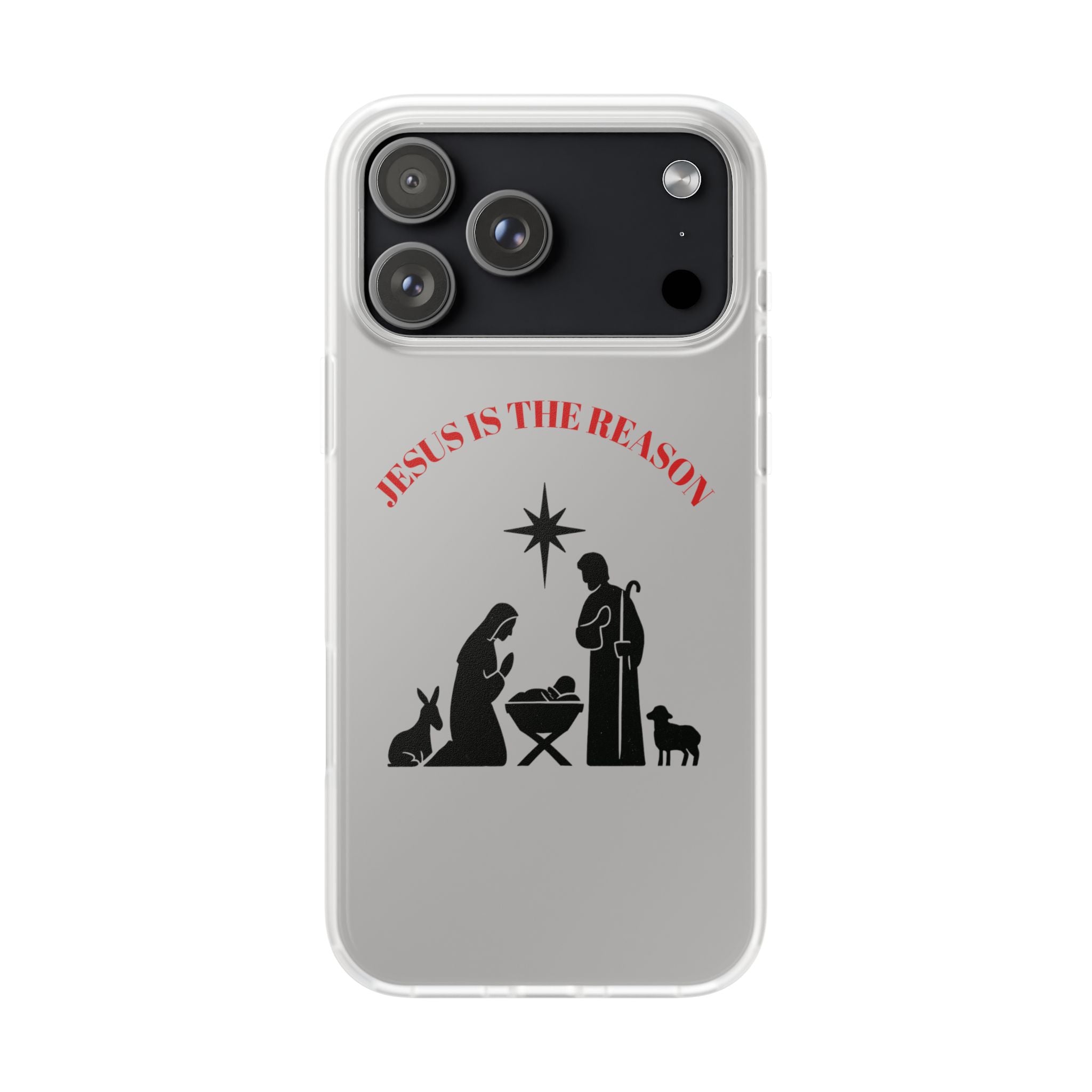 Nativity Phone Case — Minimal Christmas Manger Design