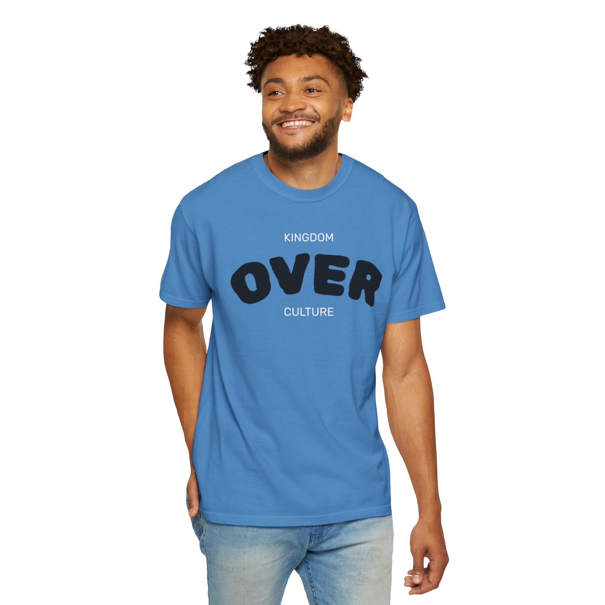 "KINGDOM OVER CULTURE" Unisex Garment-Dyed T-Shirt