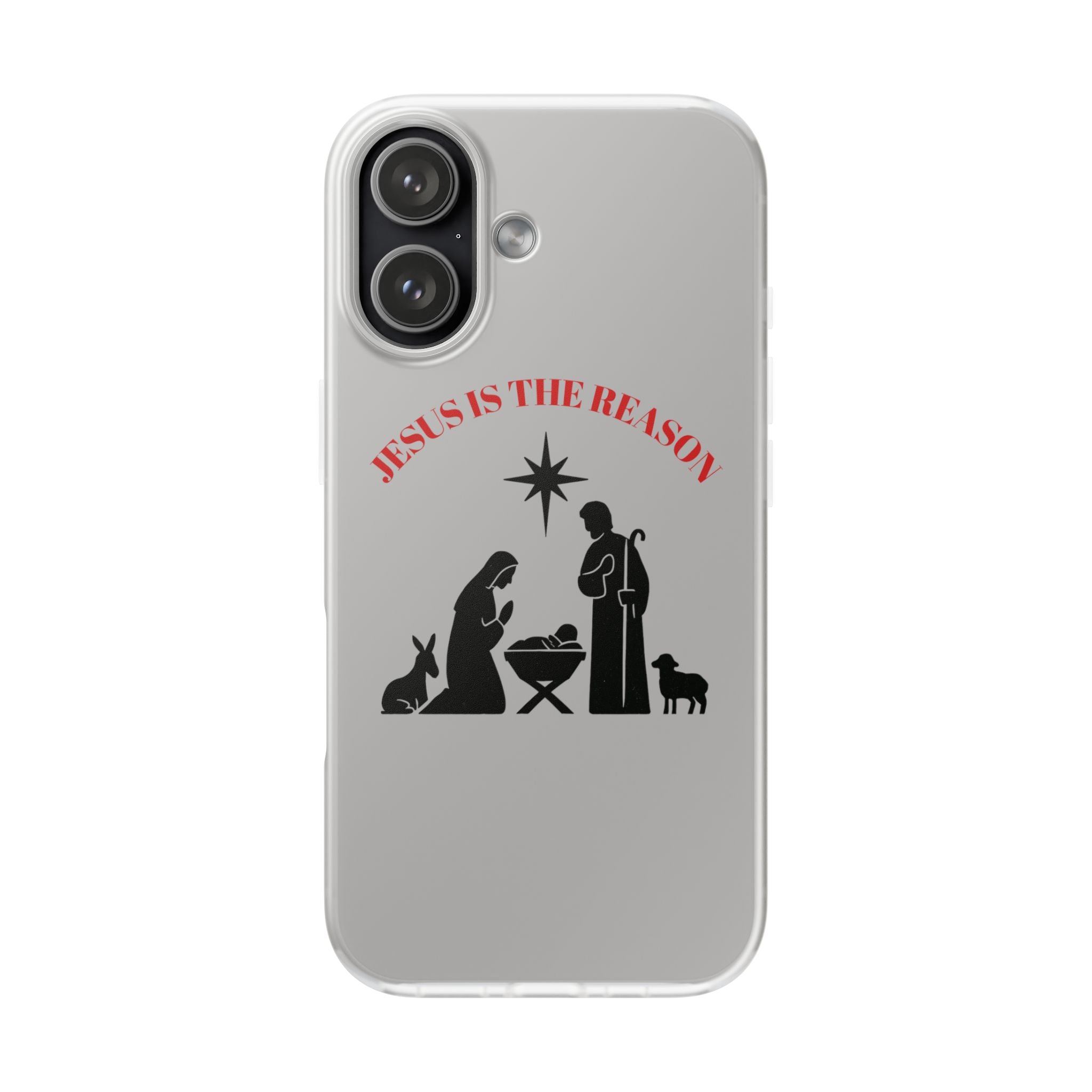 Nativity Phone Case — Minimal Christmas Manger Design