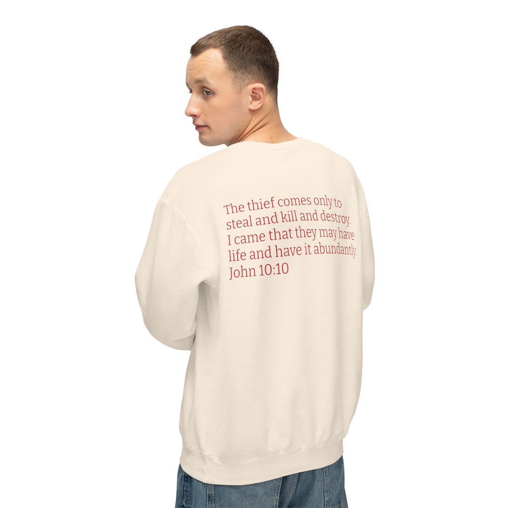 "THE DEVIL IS A LIAR" Lightweight Crewneck Sweatshirt