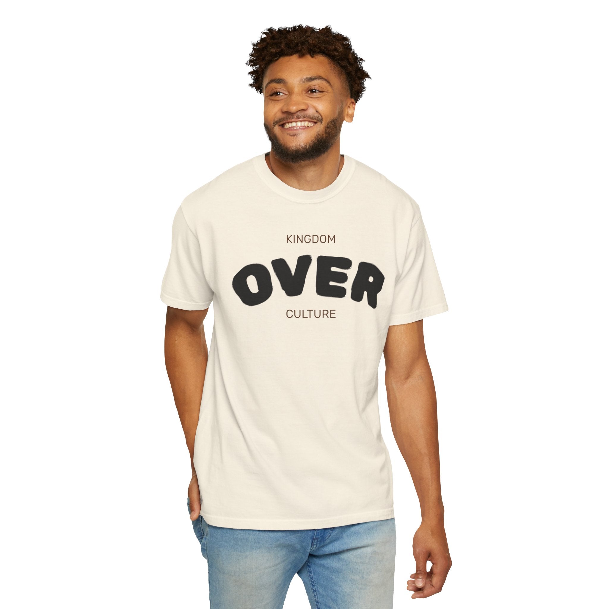 "KINGDOM OVER CULTURE" Unisex Garment-Dyed T-Shirt