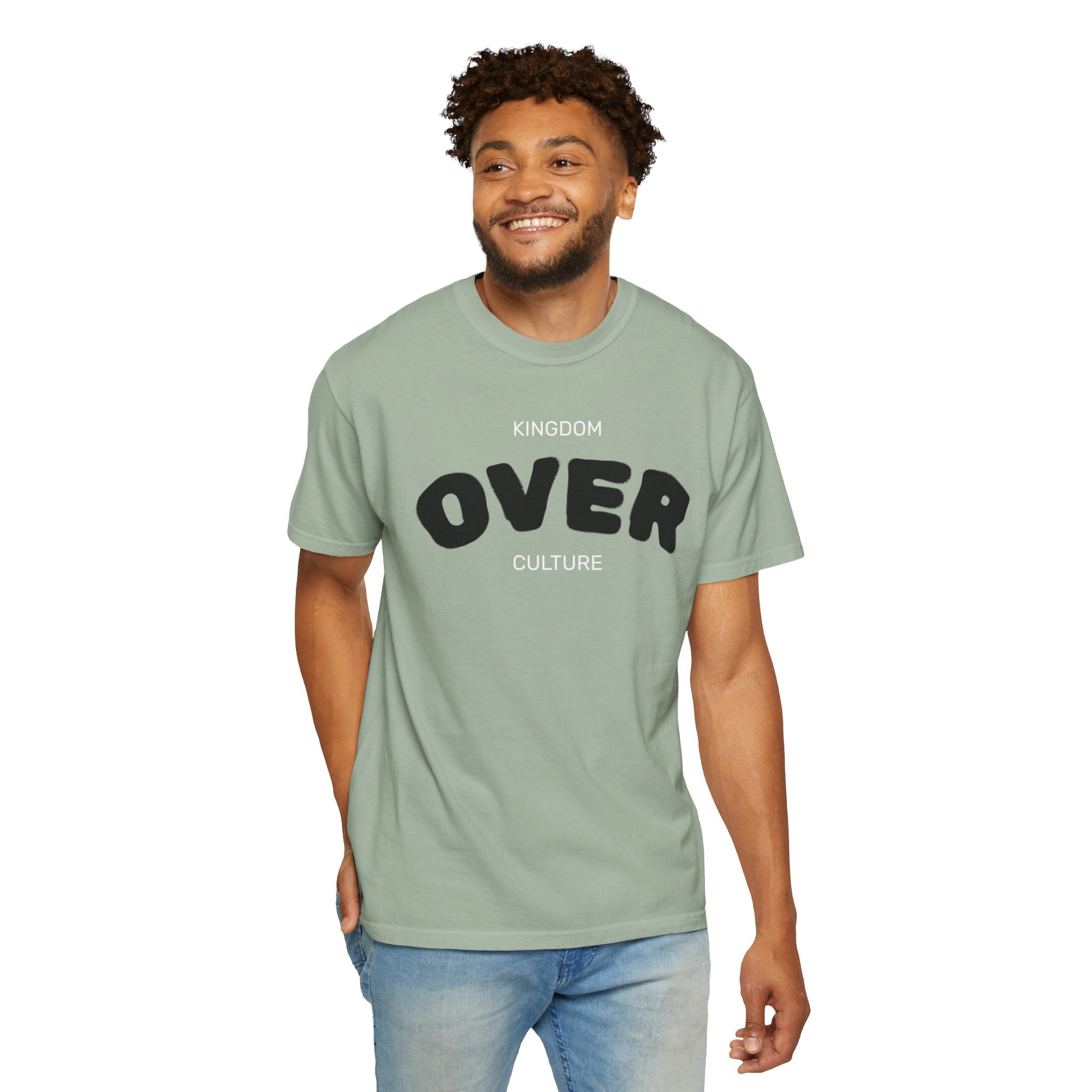 "KINGDOM OVER CULTURE" Unisex Garment-Dyed T-Shirt