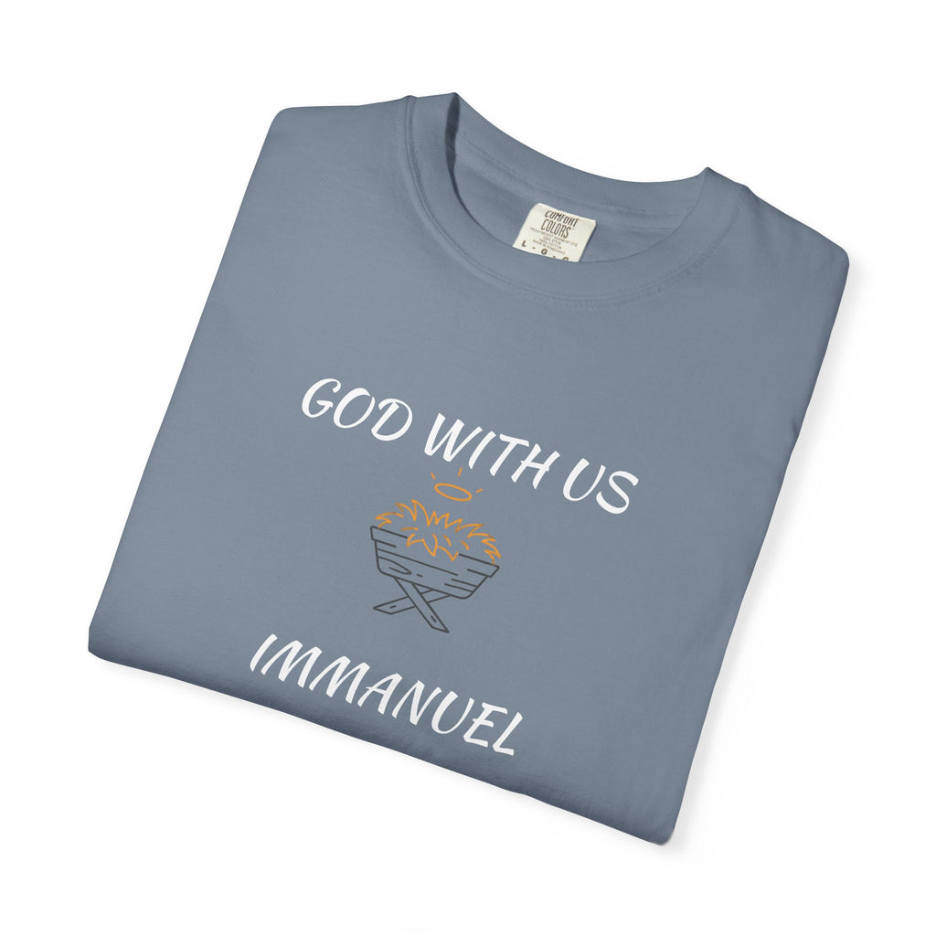 "GOD WITH US" Unisex Garment-Dyed T-Shirt