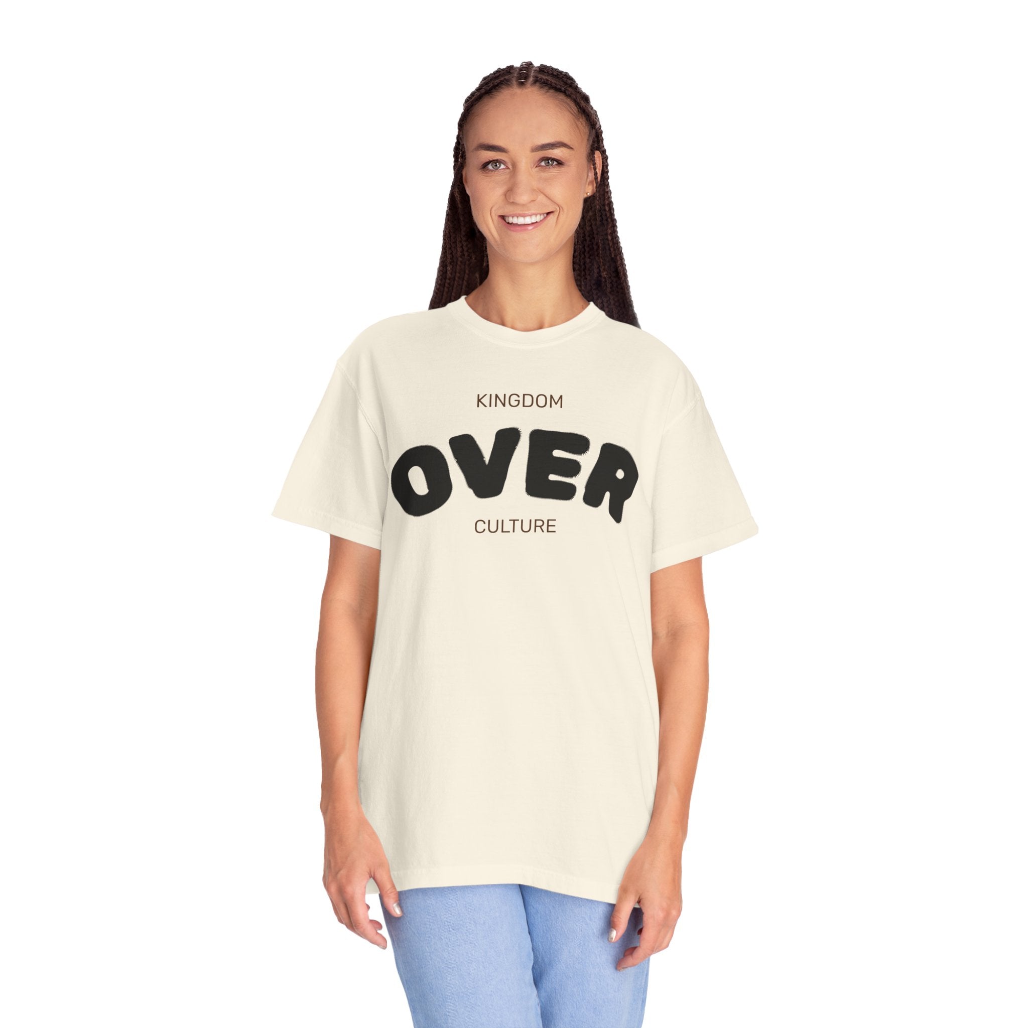 "KINGDOM OVER CULTURE" Unisex Garment-Dyed T-Shirt