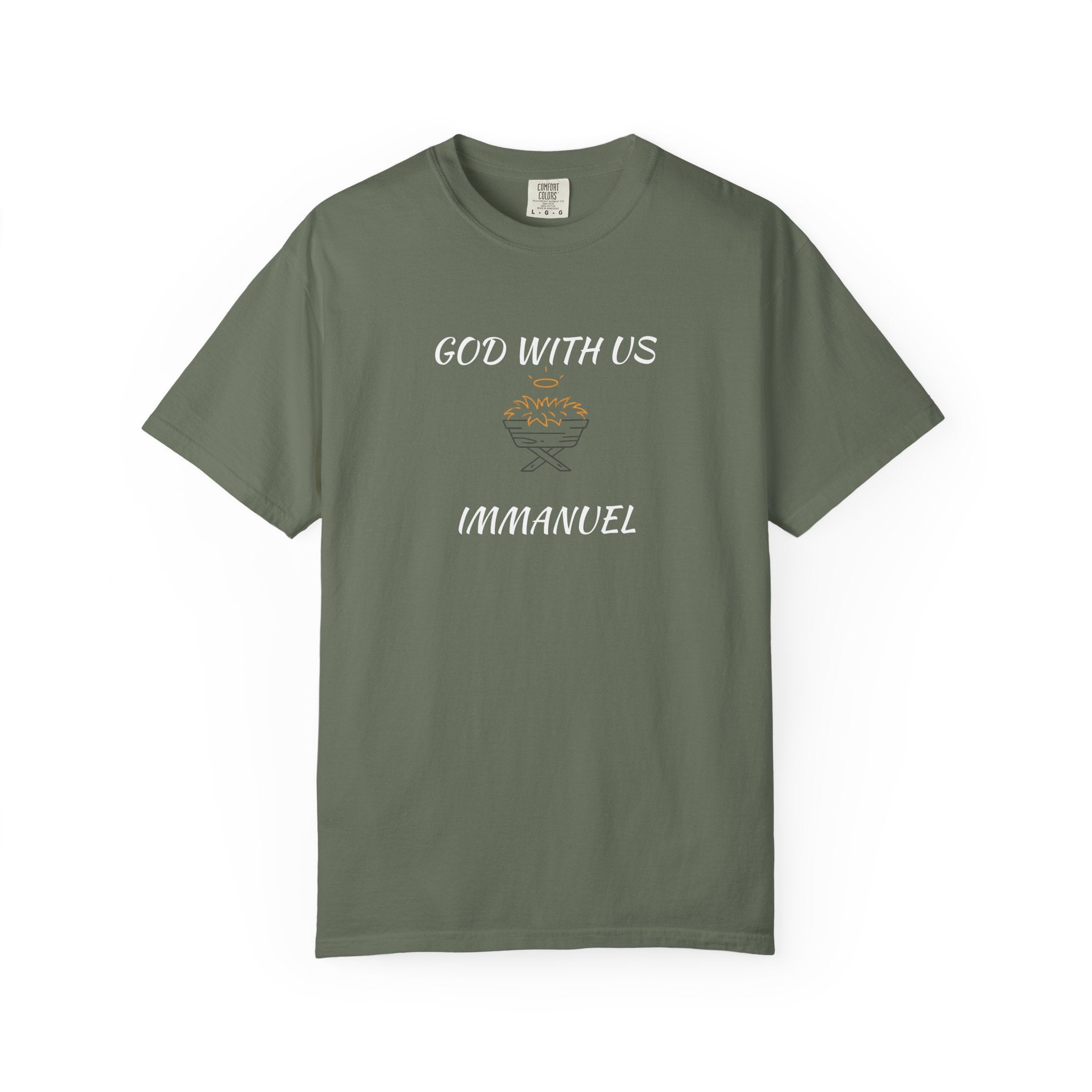 "GOD WITH US" Unisex Garment-Dyed T-Shirt