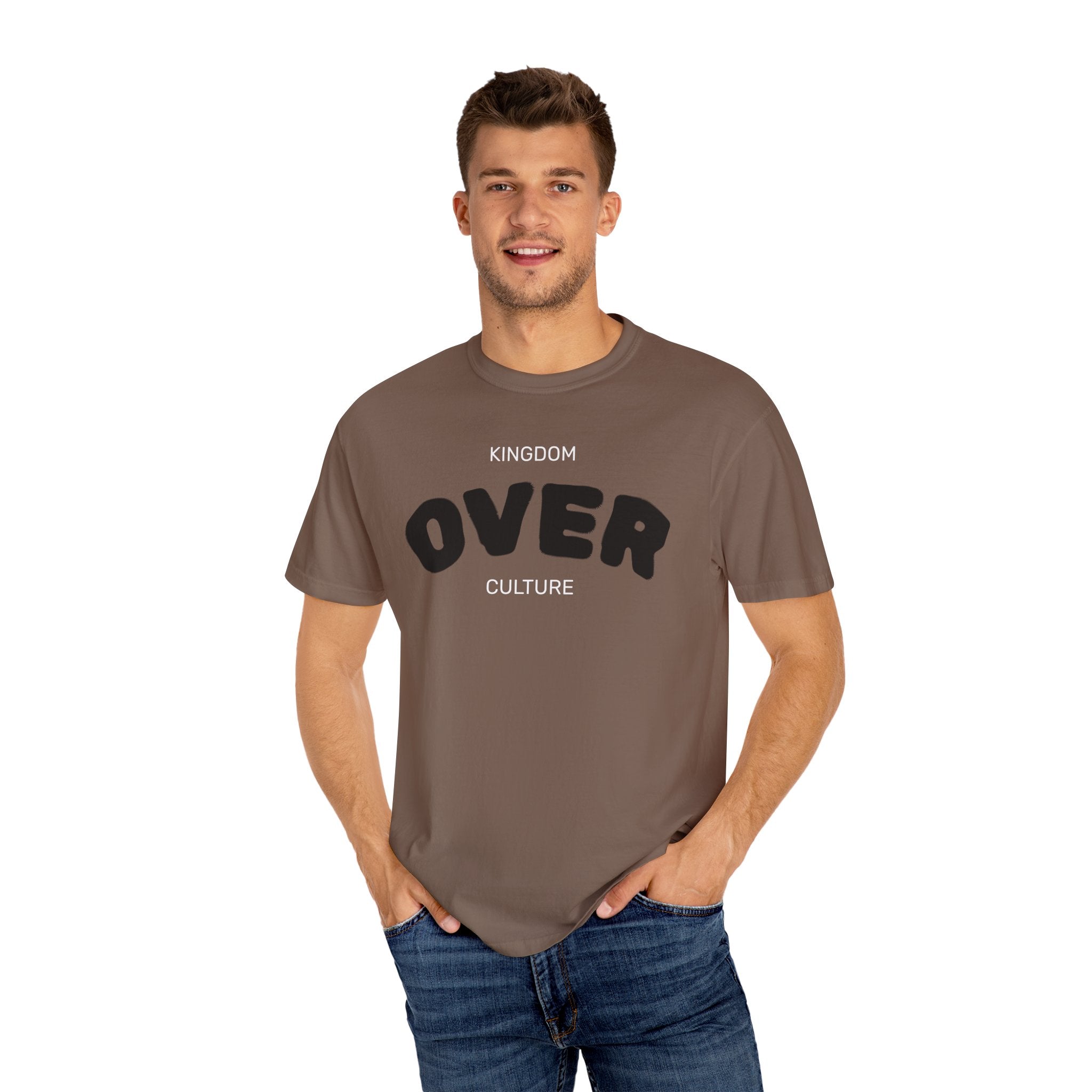 "KINGDOM OVER CULTURE" Unisex Garment-Dyed T-Shirt