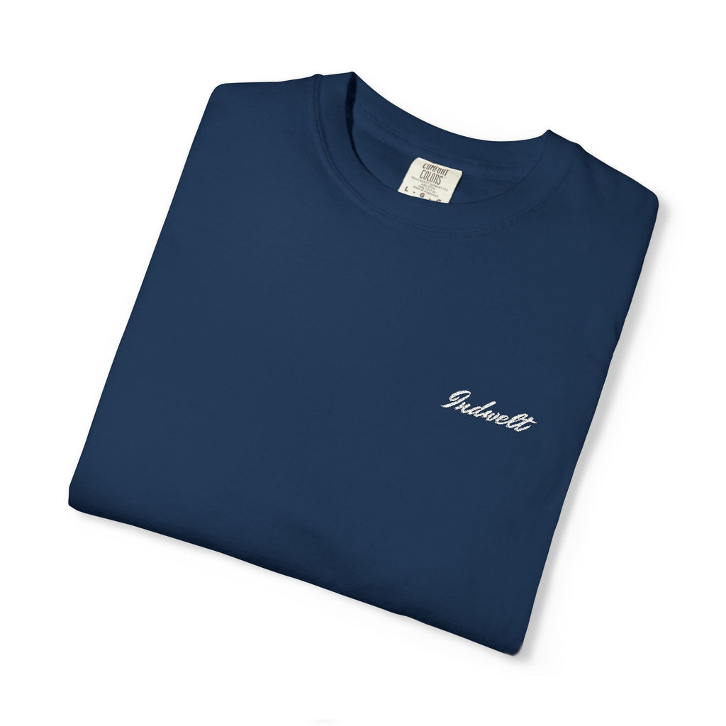 "INDWELT"  Premium Embroidered Garment-Dyed Tee