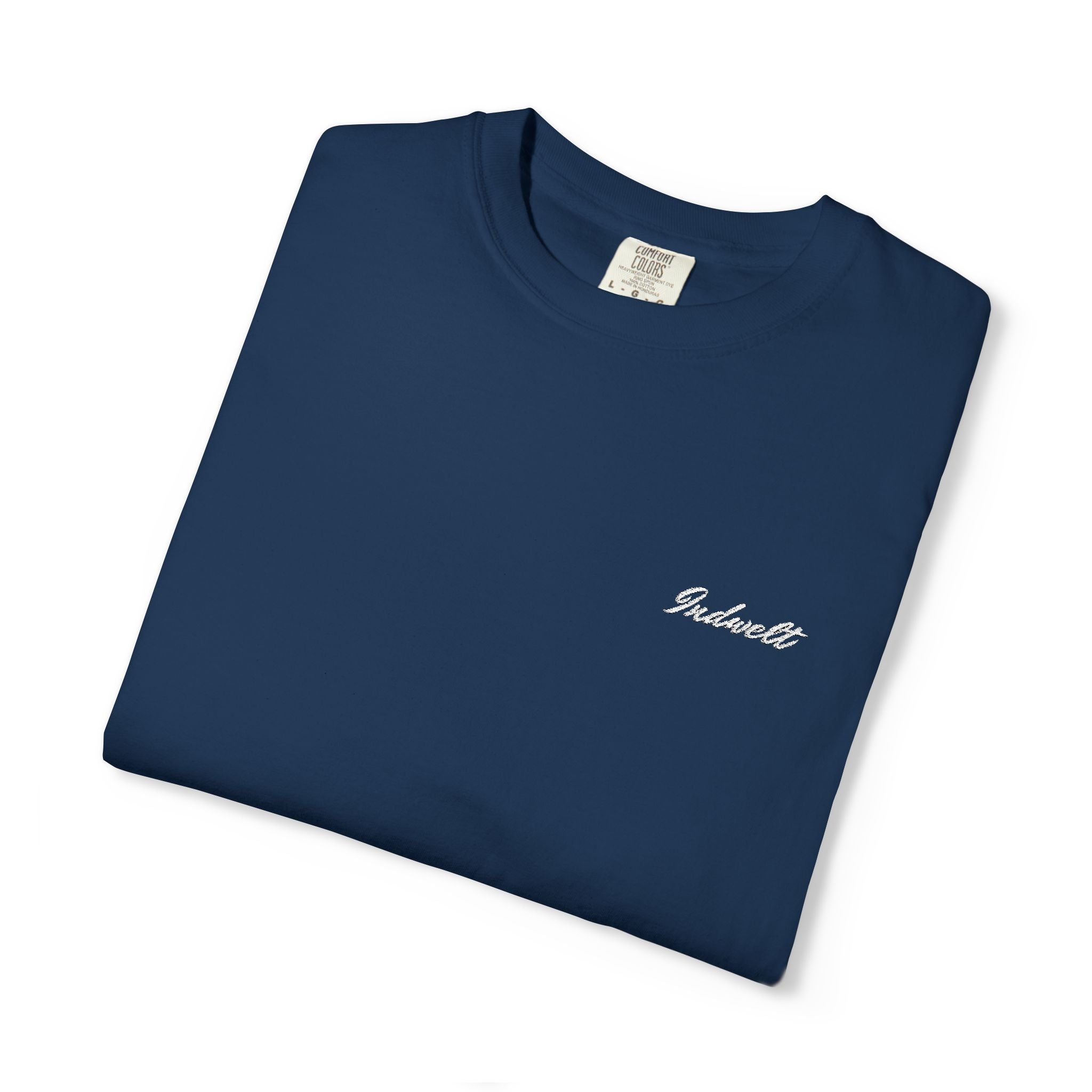 "INDWELT"  Premium Embroidered Garment-Dyed Tee
