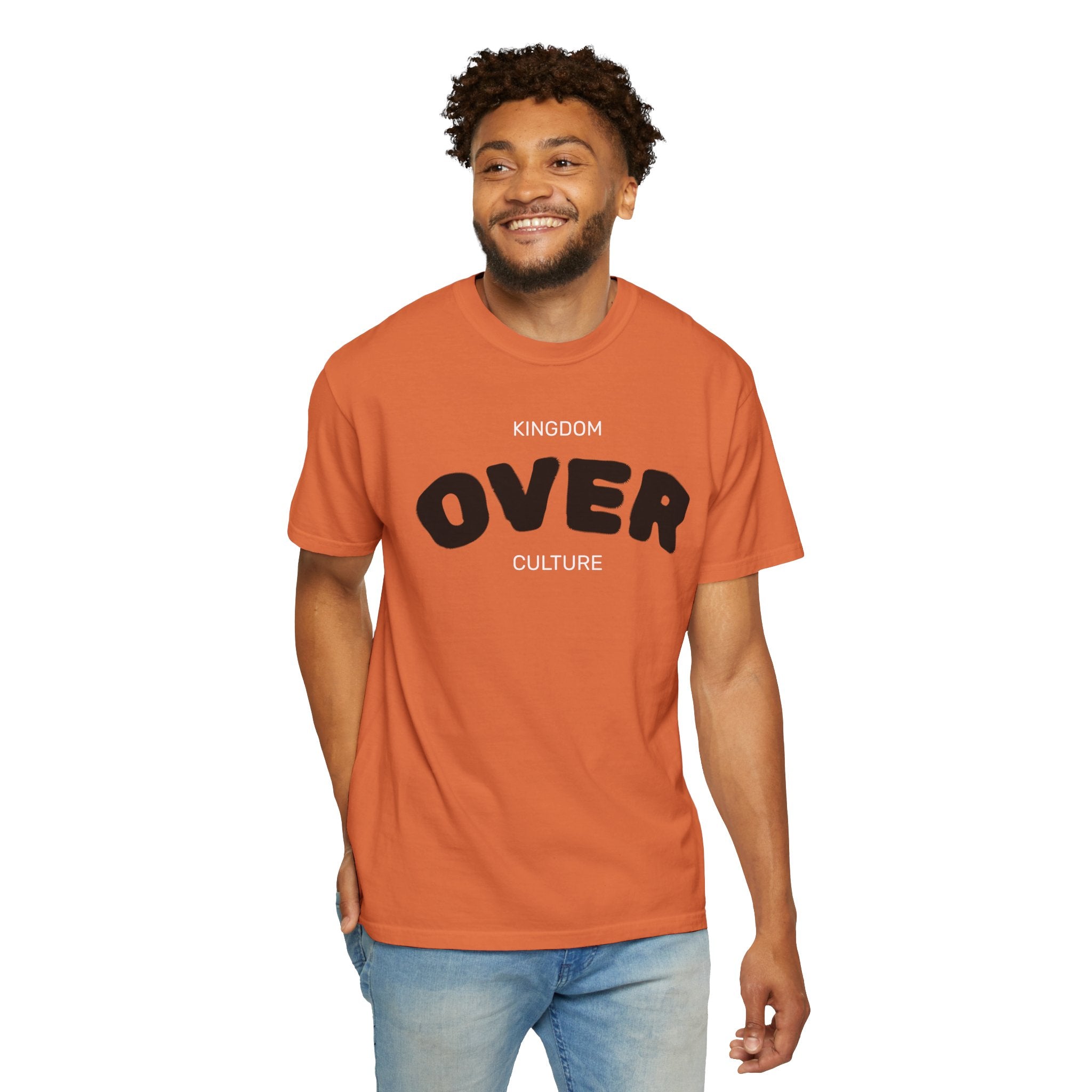 "KINGDOM OVER CULTURE" Unisex Garment-Dyed T-Shirt