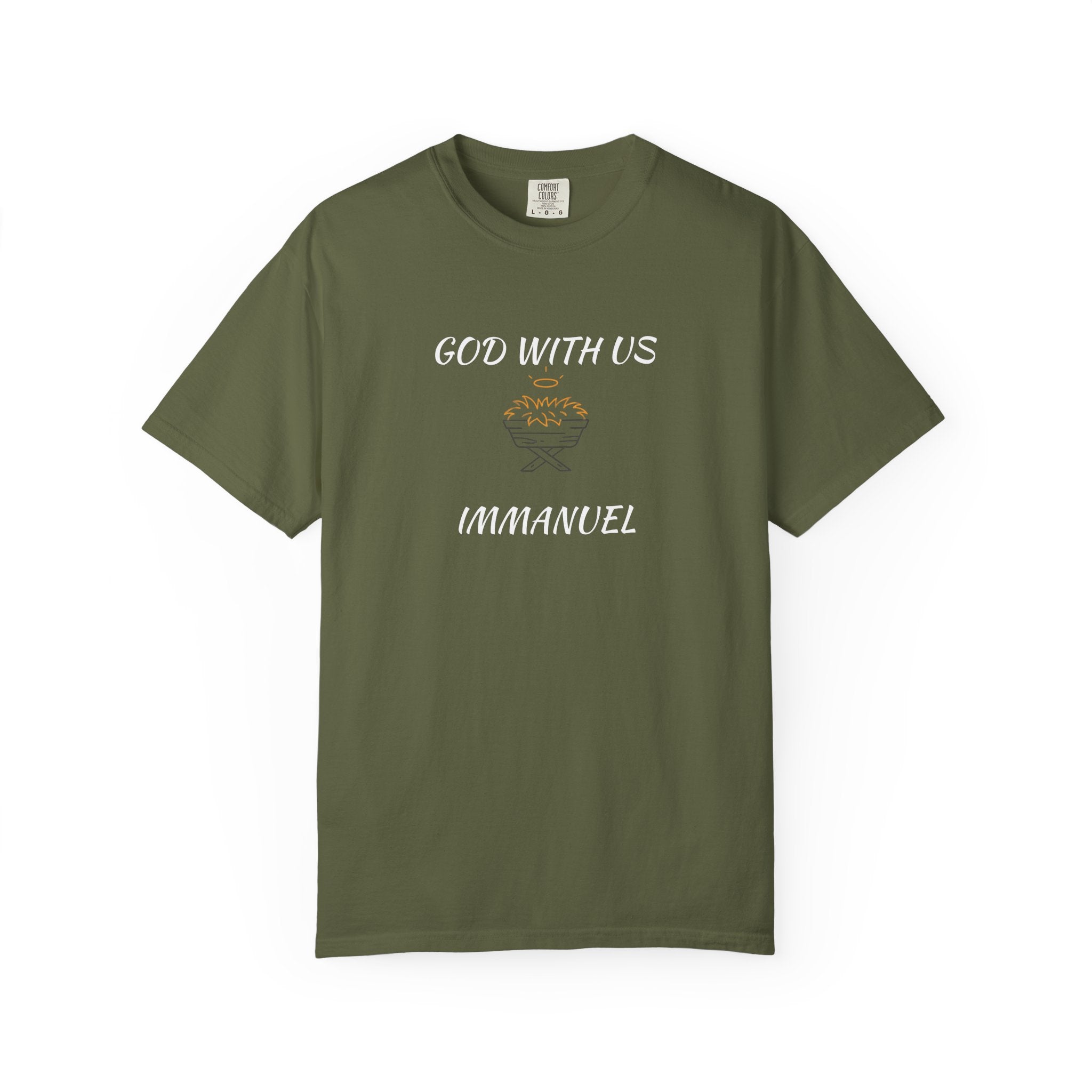 "GOD WITH US" Unisex Garment-Dyed T-Shirt